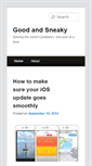 Mobile Screenshot of goodandsneaky.com